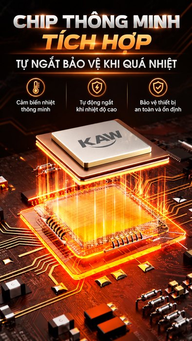 Máy Rửa Xe Cao Áp KAW Có Cuộn Dây, Động Cơ Cảm Ứng Lõi Đồng, Đầu Bơm Thương Hiệu Ý, 4 Bánh Xe