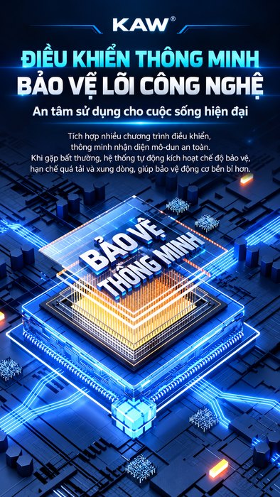 Máy Rửa Xe Cao Áp KAW Công Nghiệp Thế Hệ Mới Có Cuộn Ống Thương Mại, Động Cơ Cảm Ứng Không Chổi Than, Phun Xa 8-18m