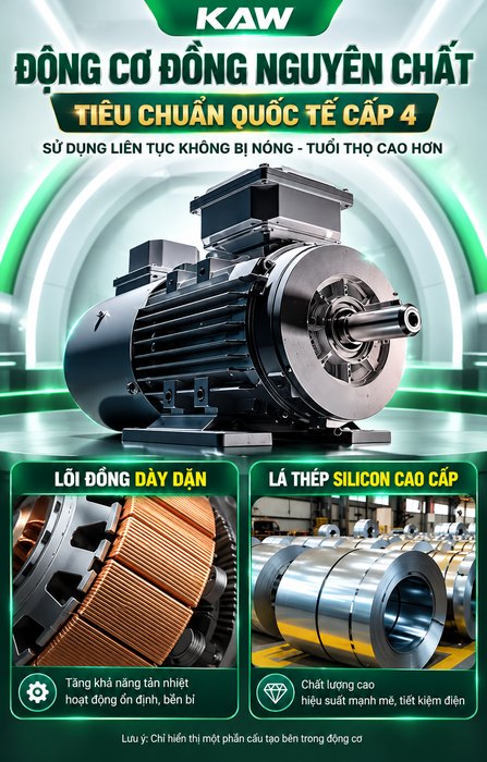 Máy Rửa Xe Cao Áp KAW Vỏ Inox Bảng Điều Khiển Thông Minh, Động Cơ Đồng Nguyên Chất, Phun Xa 8-15m