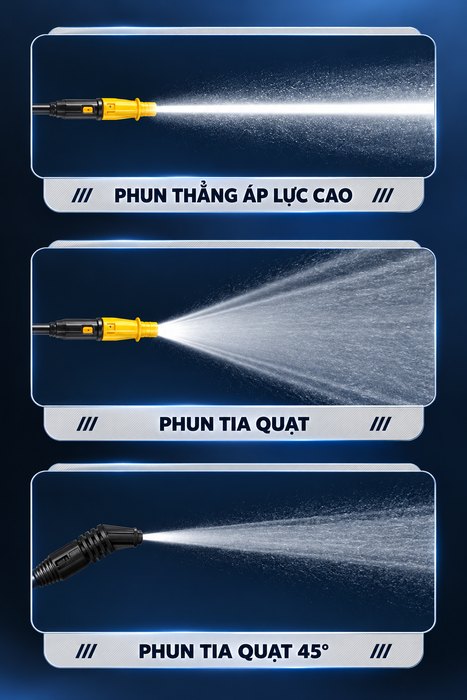 Máy Rửa Xe Cao Áp KAW K3 Động Cơ Cảm Ứng Không Chổi Than, Áp Lực 25MPa, Vỏ Kim Loại, Có Cuộn Dây