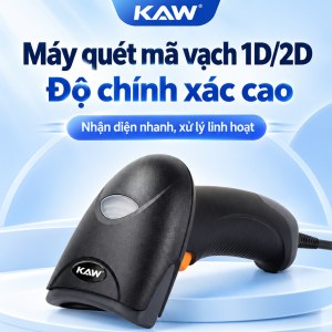 Máy Quét Mã Vạch Cầm Tay KAW NLS-HR22 Đọc Mã 1D/2D, QR Code Trên Giấy Và Màn Hình, Chống Rơi 1.2m