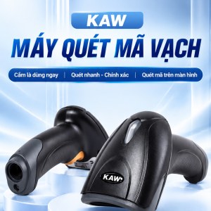 Máy Quét Mã Vạch 2D KAW NLS-OY20 Có Dây USB, Đọc QR Code Trên Màn Hình Điện Thoại, Chuẩn IP42