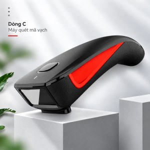 Máy Quét Mã Vạch Mini KAW C Series Không Dây Bluetooth + 2.4G, Đọc Mã 1D/2D, Quét Màn Hình, Pin 1200mAh