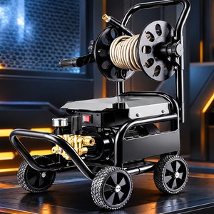 Máy Rửa Xe Cao Áp KAW 3600W Có Cuộn Dây 10m, Động Cơ Cảm Ứng Từ Dây Đồng, Đầu Bơm Trục Nghiêng 30MPa