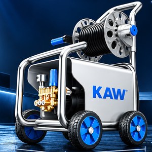 Máy Rửa Xe Cao Áp KAW E1002J Thân Inox Kèm Cuộn Dây, Động Cơ Không Chổi Than, Chống Nước IPX5