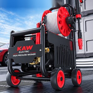 Máy Rửa Xe Cao Áp KAW G3 9800W Có Tang Cuốn Dây 15m, Động Cơ Cảm Ứng, Áp Lực 8-25MPa, 720L/H