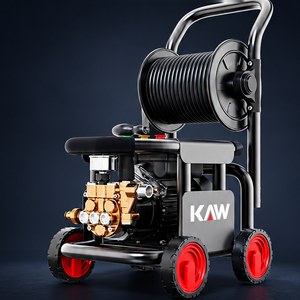 Máy Rửa Xe Cao Áp KAW HU 3500W Có Cuộn Dây, Động Cơ Cảm Ứng Không Chổi Than, Áp Lực 8-35MPa, 1080L/H
