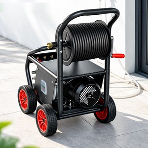 Máy Rửa Xe Cao Áp KAW Kỳ Lân 2027 Thương Mại Có Cuộn Dây, Động Cơ Cảm Ứng Không Chổi Than, Bơm Trục Khuỷu, Bộ Điều Khiển Thông Minh