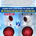 Máy Quét Mã Vạch Để Bàn KAW MS7120 Quét Đa Hướng 20 Tia Laser, Tự Động Nhận Mã, Cắm Là Dùng