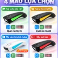 Máy Quét Mã Vạch Mini KAW C Series Không Dây Bluetooth + 2.4G, Đọc Mã 1D/2D, Quét Màn Hình, Pin 1200mAh
