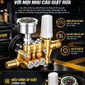 Máy Rửa Xe Cao Áp KAW 2000W Có Cuộn Ống 20m, Động Cơ Đồng Không Chổi Than, Áp Lực 8-25MPa, 720L/H