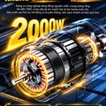 Máy Rửa Xe Cao Áp KAW 2000W Có Cuộn Ống 20m, Động Cơ Đồng Không Chổi Than, Áp Lực 8-25MPa, 720L/H
