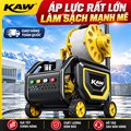Máy Rửa Xe Cao Áp KAW 2000W Có Cuộn Ống 20m, Động Cơ Đồng Không Chổi Than, Áp Lực 8-25MPa, 720L/H