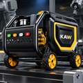 Máy Rửa Xe Cao Áp KAW 2000W Có Cuộn Ống 20m, Động Cơ Đồng Không Chổi Than, Áp Lực 8-25MPa, 720L/H