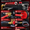 Máy Rửa Xe Cao Áp KAW 3000W Có Cuộn Dây, Động Cơ Lõi Đồng, Đầu Bơm Đồng, Lưu Lượng 16L/Phút