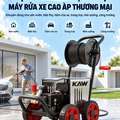 Máy Rửa Xe Cao Áp Thương Mại KAW 3000W Có Cuộn Dây, Đầu Bơm Trục Khuỷu Lõi Đồng, Phun Xa 8-15m