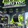 Máy Rửa Xe Cao Áp KAW 3200W Có Cuộn Dây, Động Cơ Cảm Ứng Không Chổi Than, Áp Lực 35MPa, 920L/H