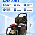 Máy Rửa Xe Cao Áp KAW 333X 2200W Có Cuộn Dây Kim Loại, Động Cơ Cảm Ứng Dây Đồng, Áp Lực 200Bar, 16L/Phút