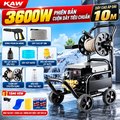 Máy Rửa Xe Cao Áp KAW 3600W Có Cuộn Dây 10m, Động Cơ Cảm Ứng Từ Dây Đồng, Đầu Bơm Trục Nghiêng 30MPa