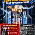 Máy Rửa Xe Cao Áp KAW 9800 Có Cuộn Dây, Động Cơ Cảm Ứng Không Chổi Than Lõi Đồng 2200W, Bánh Xe Lớn 120mm