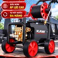 Máy Rửa Xe Cao Áp KAW 9800 Có Cuộn Dây, Động Cơ Cảm Ứng Không Chổi Than Lõi Đồng 2200W, Bánh Xe Lớn 120mm