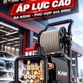 Máy Rửa Xe Cao Áp KAW 9800 Có Cuộn Dây, Động Cơ Cảm Ứng Không Chổi Than Lõi Đồng 2200W, Bánh Xe Lớn 120mm