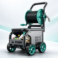 Máy Rửa Xe Cao Áp KAW 9800 Có Cuộn Dây Thương Mại, Động Cơ Cảm Ứng, Khởi Động Mềm, Chống Nước IPX5