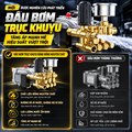 Máy Rửa Xe Cao Áp Thương Mại KAW 9KW Động Cơ Cảm Ứng Không Chổi Than, Đầu Bơm Trục Khuỷu Đồng Nguyên Chất, Áp Lực 25MPa