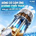 Máy Rửa Xe Cao Áp KAW AK01 Động Cơ Không Chổi Than Lõi Đồng, Vỏ Kim Loại, Hút Nước 2 Chế Độ, Dây 10m