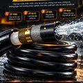 Máy Rửa Xe Cao Áp KAW Biến Tần 3.0kW Có Cuộn Dây, Động Cơ Nam Châm Vĩnh Cửu, Đầu Bơm Kinkard Ý, 380bar