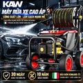 Máy Rửa Xe Cao Áp KAW Biến Tần 3.0kW Có Cuộn Dây, Động Cơ Nam Châm Vĩnh Cửu, Đầu Bơm Kinkard Ý, 380bar