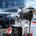 Máy Rửa Xe Cao Áp KAW Có Cuộn Dây, Động Cơ Cảm Ứng Lõi Đồng, Đầu Bơm Thương Hiệu Ý, 4 Bánh Xe
