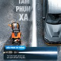 Máy Rửa Xe Cao Áp KAW Cuộn Ống Thương Mại 25m, Động Cơ Lõi Đồng Công Nghiệp, Vỏ Tôn Cứng, Bánh Xe Lớn