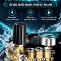 Máy Rửa Xe Cao Áp KAW Công Nghiệp Thế Hệ Mới Có Cuộn Ống Thương Mại, Động Cơ Cảm Ứng Không Chổi Than, Phun Xa 8-18m