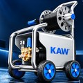 Máy Rửa Xe Cao Áp KAW E1002J Thân Inox Kèm Cuộn Dây, Động Cơ Không Chổi Than, Chống Nước IPX5