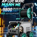 Máy Rửa Xe Cao Áp KAW Green Titan Có Cuộn Dây Thương Mại, Động Cơ Cảm Ứng, Áp Lực 16-43MPa, 12-25L/Phút
