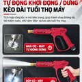 Máy Rửa Xe Cao Áp KAW HM-3988 Vỏ Inox Dày, Đầu Bơm Đồng Nguyên Chất, Động Cơ Cảm Ứng, Cho Tiệm Rửa Xe Và Trang Trại