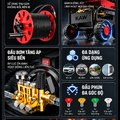 Máy Rửa Xe Cao Áp KAW Hongming 3200W Có Cuộn Dây, Động Cơ Cảm Ứng Lõi Đồng, Lưu Lượng 15L/Phút, Chống Nước IPX5