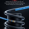 Máy Rửa Xe Cao Áp KAW HU 3500W Có Cuộn Dây, Động Cơ Cảm Ứng Không Chổi Than, Áp Lực 8-35MPa, 1080L/H