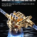 Máy Rửa Xe Cao Áp KAW HU 3500W Có Cuộn Dây, Động Cơ Cảm Ứng Không Chổi Than, Áp Lực 8-35MPa, 1080L/H