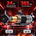 Máy Rửa Xe Cao Áp KAW Vỏ Inox Có Cuộn Dây, Động Cơ Cảm Ứng 4 Cực, Đầu Bơm Đồng, 5 Đầu Phun