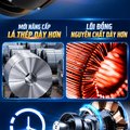 Máy Rửa Xe Cao Áp Gia Đình KAW Động Cơ Cảm Ứng JCS, Thân Inox, Có Cuộn Dây, Phun Xa 8-15m, Điện 220V