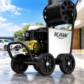 Máy Rửa Xe Cao Áp Gia Đình KAW Động Cơ Cảm Ứng JCS, Thân Inox, Có Cuộn Dây, Phun Xa 8-15m, Điện 220V