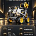 Máy Rửa Xe Cao Áp KAW Khung Thép Bánh Địa Hình, Động Cơ Đồng Không Chổi Than, Cuộn Dây 90m, Áp Lực 8-35MPa, 920L/H