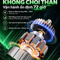 Máy Rửa Xe Cao Áp KAW Kỳ Lân 2027 Thương Mại Có Cuộn Dây, Động Cơ Cảm Ứng Không Chổi Than, Bơm Trục Khuỷu, Bộ Điều Khiển Thông Minh
