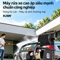 Máy Rửa Xe Cao Áp KAW Kỳ Lân 2027 Thương Mại Có Cuộn Dây, Động Cơ Cảm Ứng Không Chổi Than, Bơm Trục Khuỷu, Bộ Điều Khiển Thông Minh