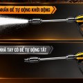 Máy Rửa Xe Cao Áp KAW M9 Có Cuộn Dây, 4 Bánh Xe Lớn, Đầu Bơm 4 Piston, Dây Cao Áp 8m