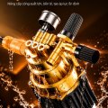 Máy Rửa Xe Cao Áp KAW M9 Có Cuộn Dây, 4 Bánh Xe Lớn, Đầu Bơm 4 Piston, Dây Cao Áp 8m