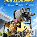Máy Rửa Xe Cao Áp Di Động KAW Dòng PRO CT Có Cuộn Dây, Vỏ Kim Loại, Áp Lực 145 Bar, Điện 220V