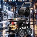 Máy Rửa Xe Cao Áp KAW T8 Có Cuộn Dây, Động Cơ Cảm Ứng Lõi Đồng 11kW, Đầu Bơm Trục Khuỷu Đồng, Áp Lực 30MPa